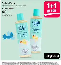 Etos Childs Farm baby shampoo & wash aanbieding
