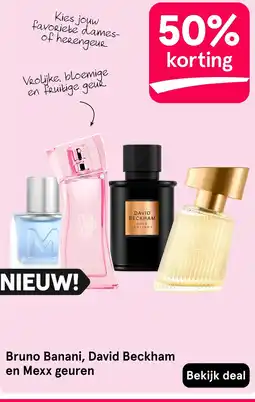 Etos Bruno Banani, David Beckham en Mexx geuren aanbieding
