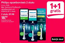 Etos Philips opzetborstels 2 stuks aanbieding