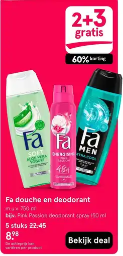 Etos Fa douche en deodorant aanbieding