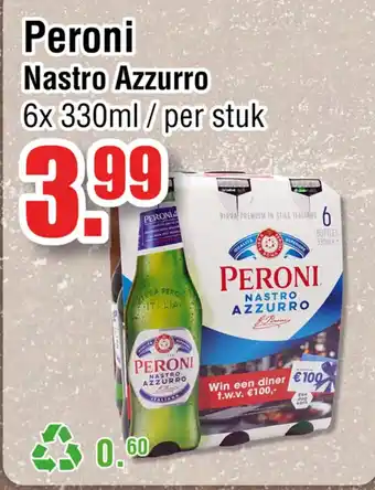 Ter Huurne Holland Markt Peroni Nastro Azzurro aanbieding