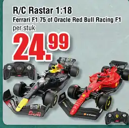 Ter Huurne Holland Markt R/C Rastar 1:18 Ferrari F1 75 of Oracle Red Bull Racing F1 aanbieding