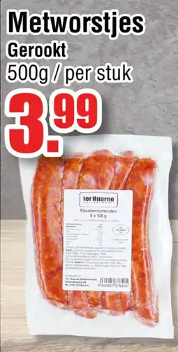 Ter Huurne Holland Markt ter Huurne Räuchermettenden aanbieding
