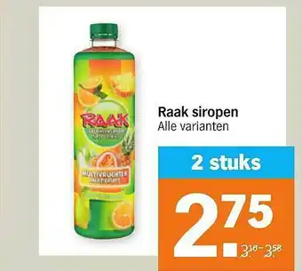 Albert Heijn Raak Siropen aanbieding