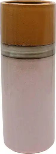 Intratuin Vaas Horizon roze / oranje D 9 H 25 cm aanbieding