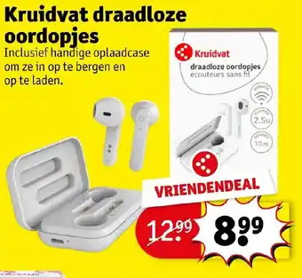 Kruidvat Draadloze oordopjes aanbieding