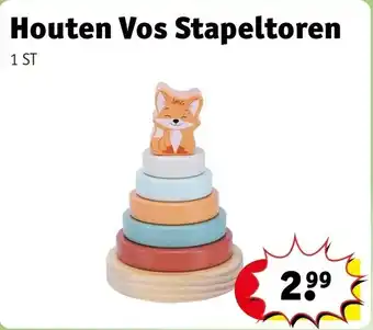Kruidvat Houten Vos Stapeltoren aanbieding