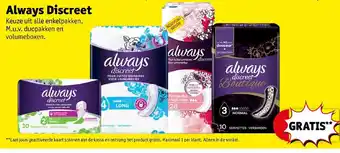 Kruidvat Always Discreet aanbieding