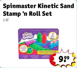 Kruidvat Spinmaster Kinetic Sand Stamp 'n Roll Set aanbieding