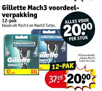 Kruidvat Gillette Mach3 voordeelverpakking aanbieding