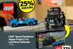 Kruidvat LEGO Speed Champions Jaguar Project 7 en Land Rover Defender aanbieding