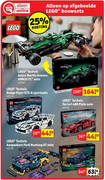 LEGO Technic Aston Martin Aramco AMR25 F1 auto
