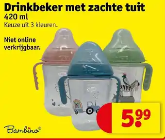 Kruidvat Drinkbeker met zachte tuit aanbieding