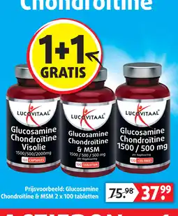 Lucovitaal Lucovitaal Glucosamine Chondroïtine & MSM aanbieding