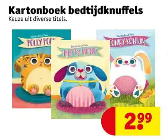 Kruidvat Kartonboek bedtijdknuffels aanbieding