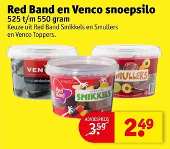 Kruidvat Red Band en Venco snoepsilo aanbieding