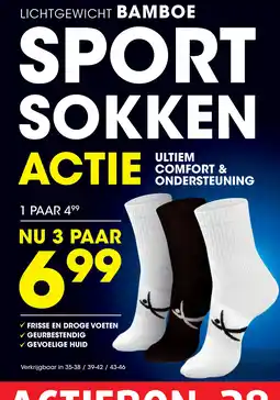 Lucovitaal BAMBOE SPORT SOKKEN aanbieding
