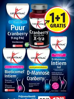 Lucovitaal Lucovitaal Puur Cranberry aanbieding