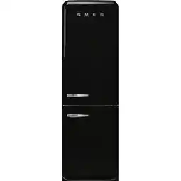 MediaMarkt Smeg Fab32rbl6 - Retro Koel-vriescombinatie 196.8 Cm Rechtsdraaiende Deur 331 L Zwart aanbieding