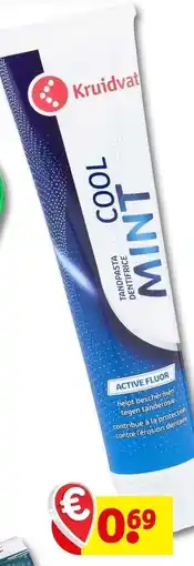 Kruidvat Tandpasta cool mint aanbieding