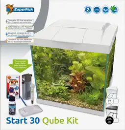 Pets Place Superfish Start 30 Qube Kit Wit - Aquaria aanbieding