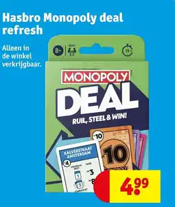 Kruidvat Hasbro Monopoly deal refresh aanbieding