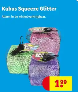 Kruidvat Kubus Squeeze Glitter aanbieding