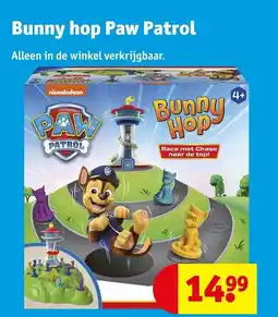 Kruidvat Bunny hop Paw Patrol aanbieding