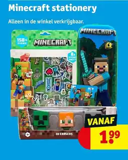 Kruidvat Minecraft stationery aanbieding
