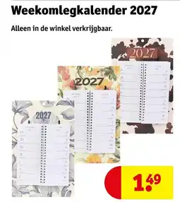 Kruidvat Weekomlegkalender 2027 aanbieding