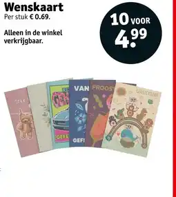 Kruidvat Wenskaart aanbieding
