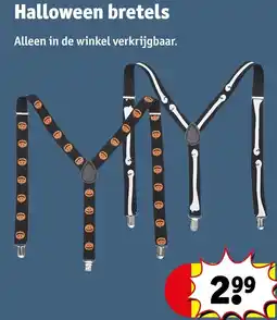 Kruidvat Halloween bretels aanbieding
