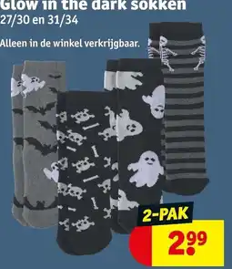 Kruidvat Glow in the dark sokken aanbieding