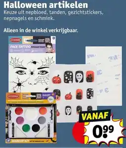 Kruidvat Halloween artikelen aanbieding