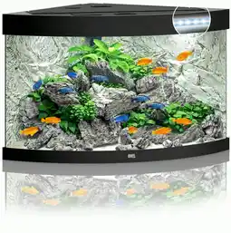 Pets Place Juwel Aquarium Trigon 190 LED - Aquarium - 70x70x60 cm Zwart aanbieding