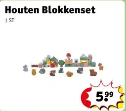 Kruidvat Houten Blokkenset aanbieding