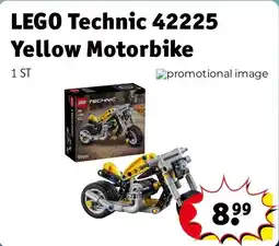 Kruidvat LEGO Technic 42225 Yellow Motorbike aanbieding