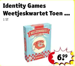 Kruidvat Identity Games Weetjeskwartet Toen & Nu aanbieding