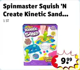 Kruidvat Spinmaster Squish 'N Create Kinetic Sand Playset aanbieding