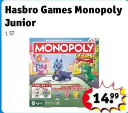 Kruidvat Hasbro Games Monopoly Junior aanbieding