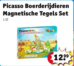 Kruidvat Picasso Boerderijdieren Magnetische Tegels Set aanbieding