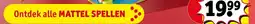 Kruidvat Mattel spellen aanbieding