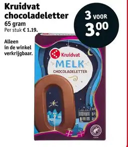Kruidvat Kruidvat Chocoladeletter aanbieding