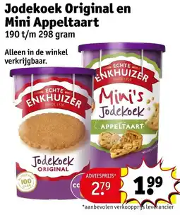 Kruidvat Jodekoek Original en Mini Appeltaart aanbieding