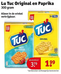Kruidvat Lu Tuc Original en Paprika aanbieding