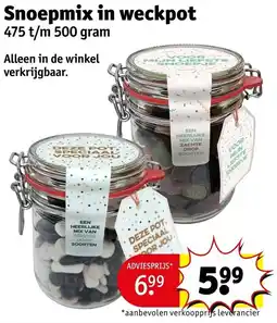 Kruidvat Snoepmix in Weckpot aanbieding
