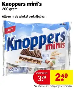 Kruidvat Knoppers Mini's aanbieding
