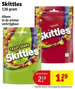 Kruidvat Skittles aanbieding