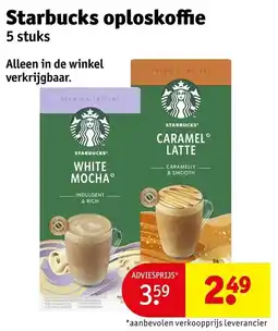 Kruidvat Starbucks Oploskoffie aanbieding