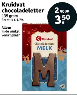 Kruidvat Kruidvat Chocoladeletter aanbieding